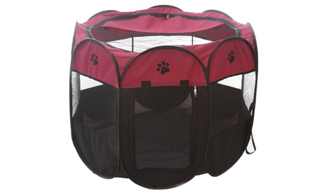 Recinto per animali pieghevole e trasportabile Kasanova, di colore nero