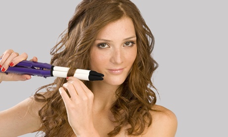 Piastra arricciacapelli Joycare JC-485V per ottenere capelli lisci o ricci