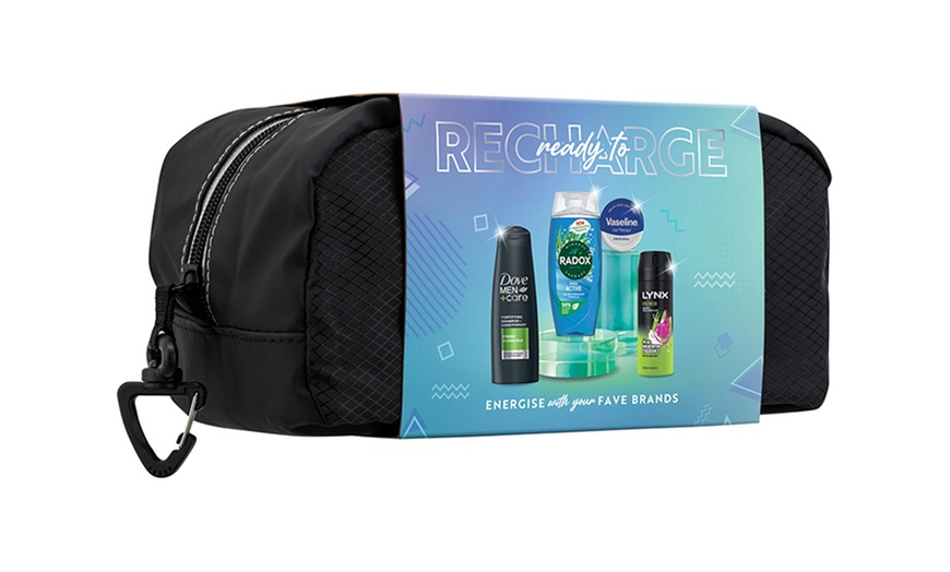 Image 6: Ready to Recharge Multi-Branded Bath and Body Gift Set for Him