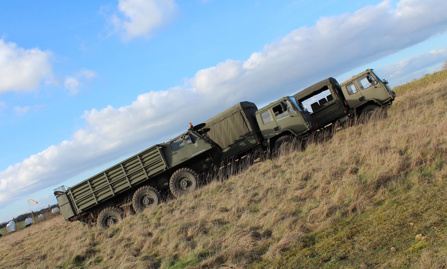 Image 1: DAF Army Truck Driving or Ride
