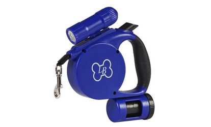 LucyBelle Pets Retractable Leash with Light and Waste Bag Dispenser