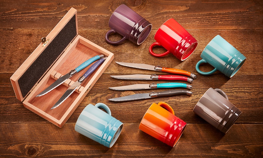 Image 3: Multi-Coloured Cutlery or Mug Set