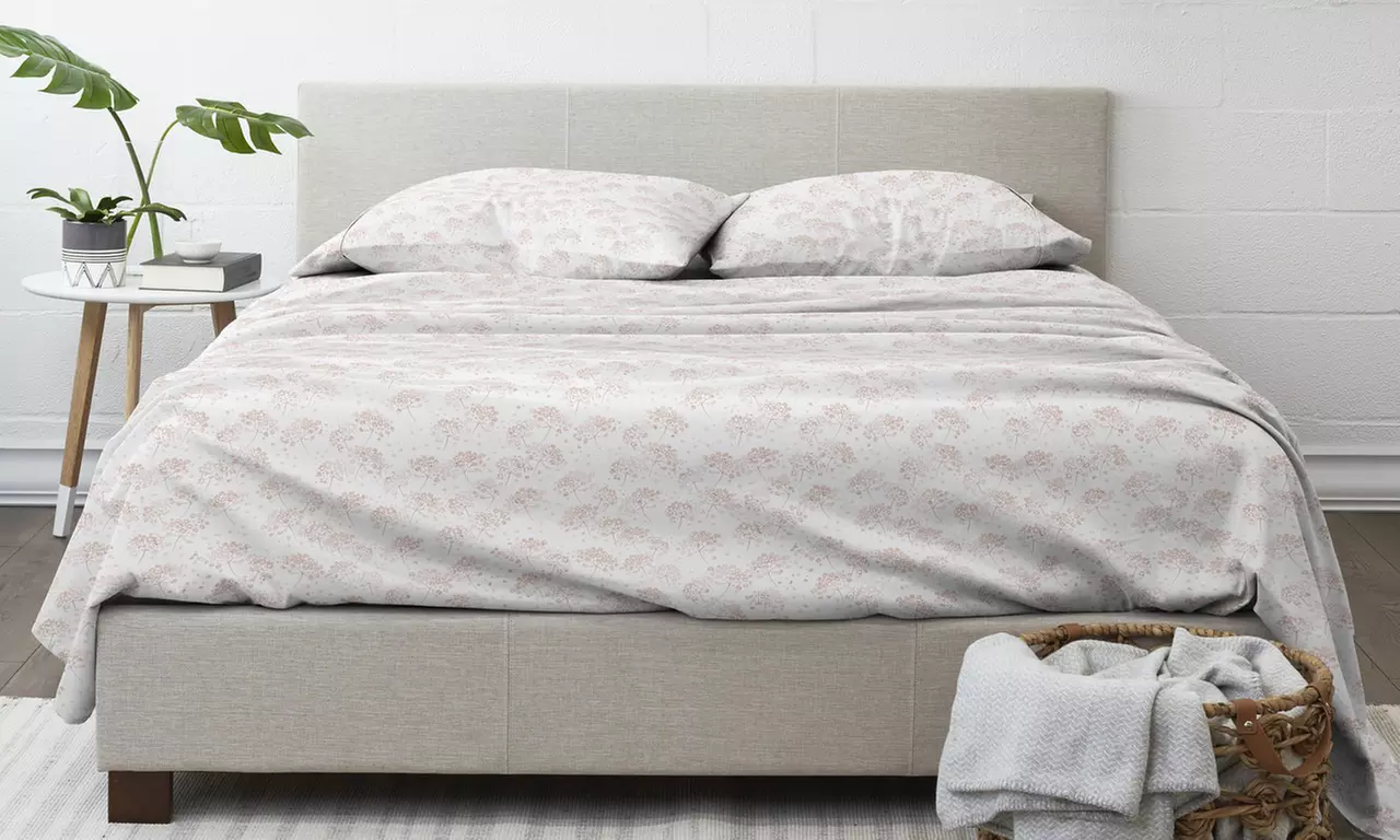 Home Collection Premium 4 Piece Ultra Soft Flannel Bed Sheet Set