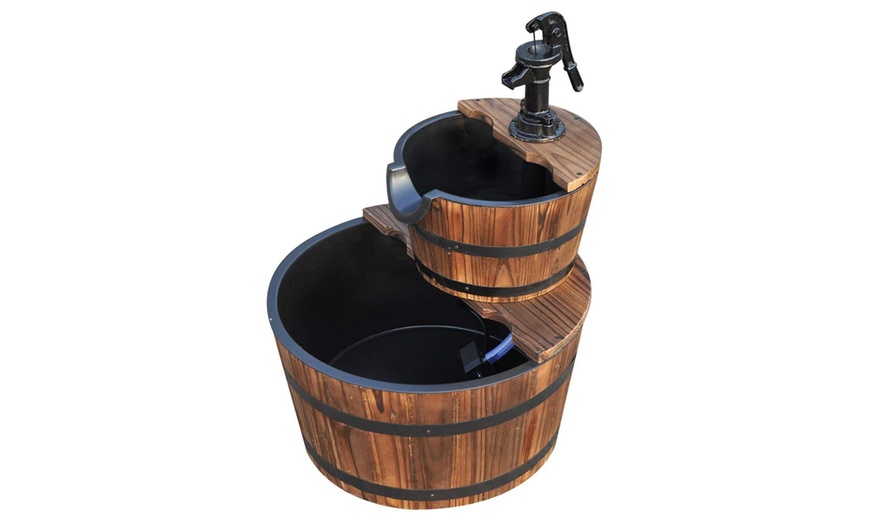 Image 5: Outsunny Wooden Water Fountain