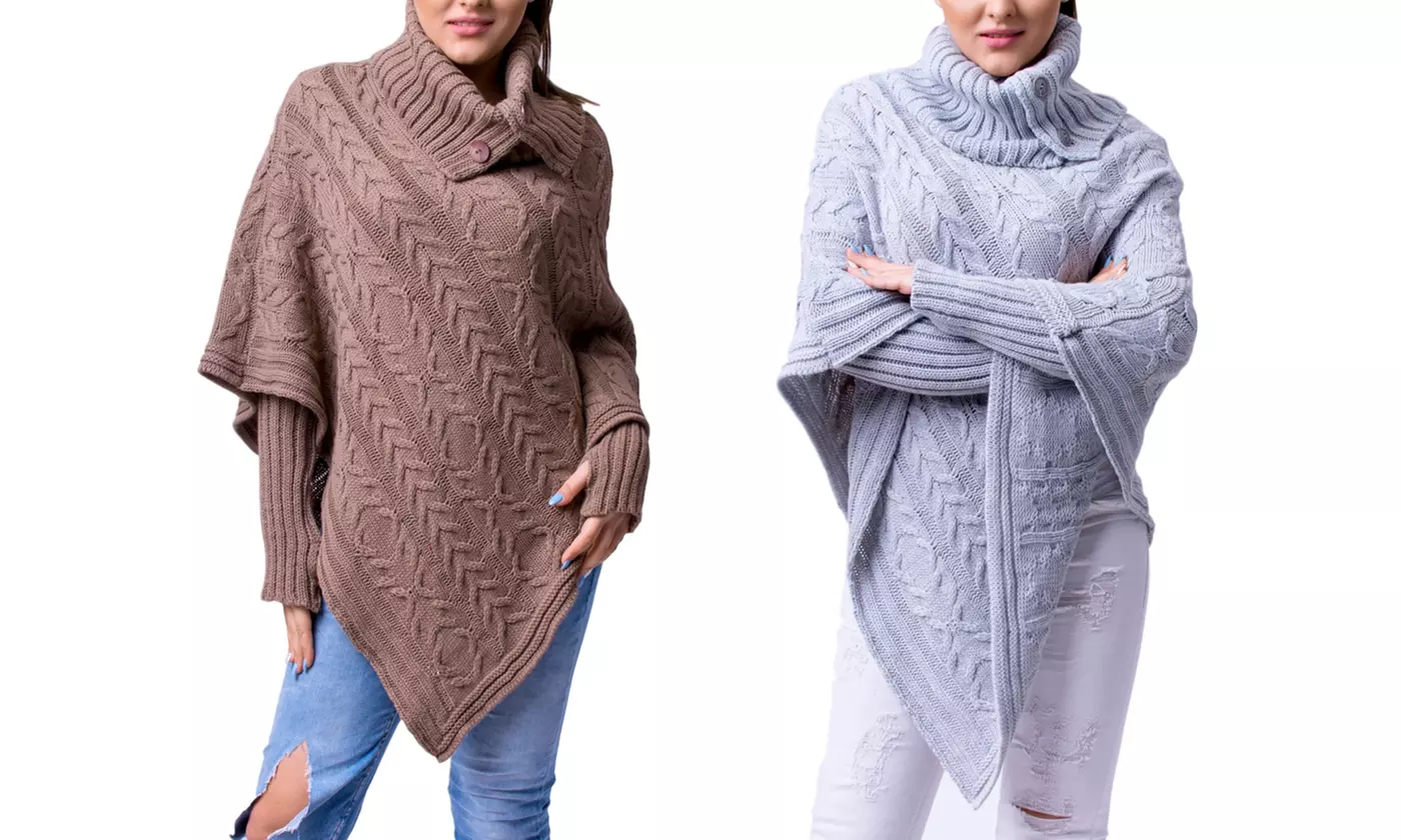 1 ou 2 ponchos en maille Erin marque Amour'elle - Second Medium