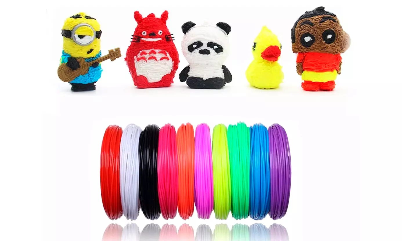 3D-Stift mit LCD-Bildschirm, opt. mit 20er-Pack PLA 3D-Filamente