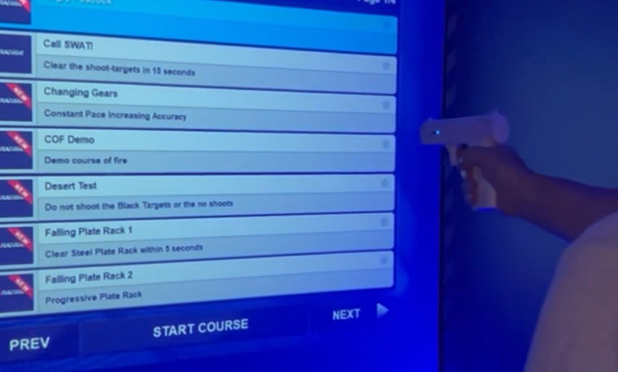 Image 3: Test Your Skills with 30- or 60-Minute Shooting Simulator Sessions