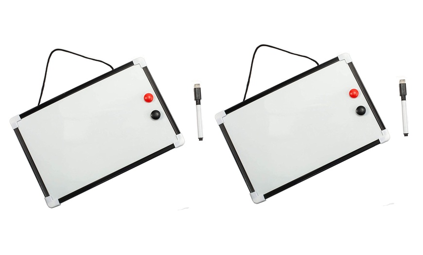 Image 9: A4 Mini Whiteboard with Marker Pen and Magnets