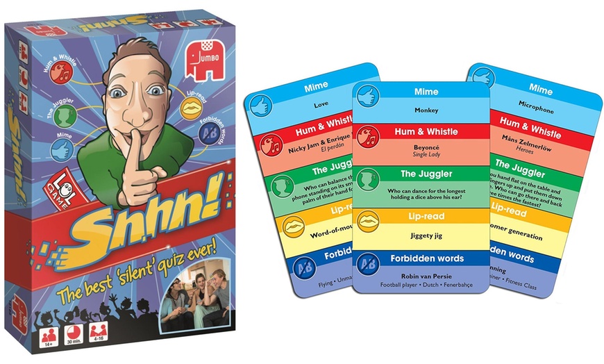 Image 1: Jumbo Shhh! Quiz Card Game