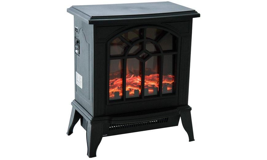 Image 2: HomCom Freestanding Fireplaces