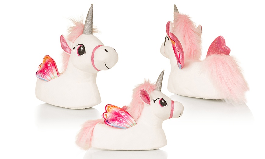 Image 7: Girls' Unicorn Slippers