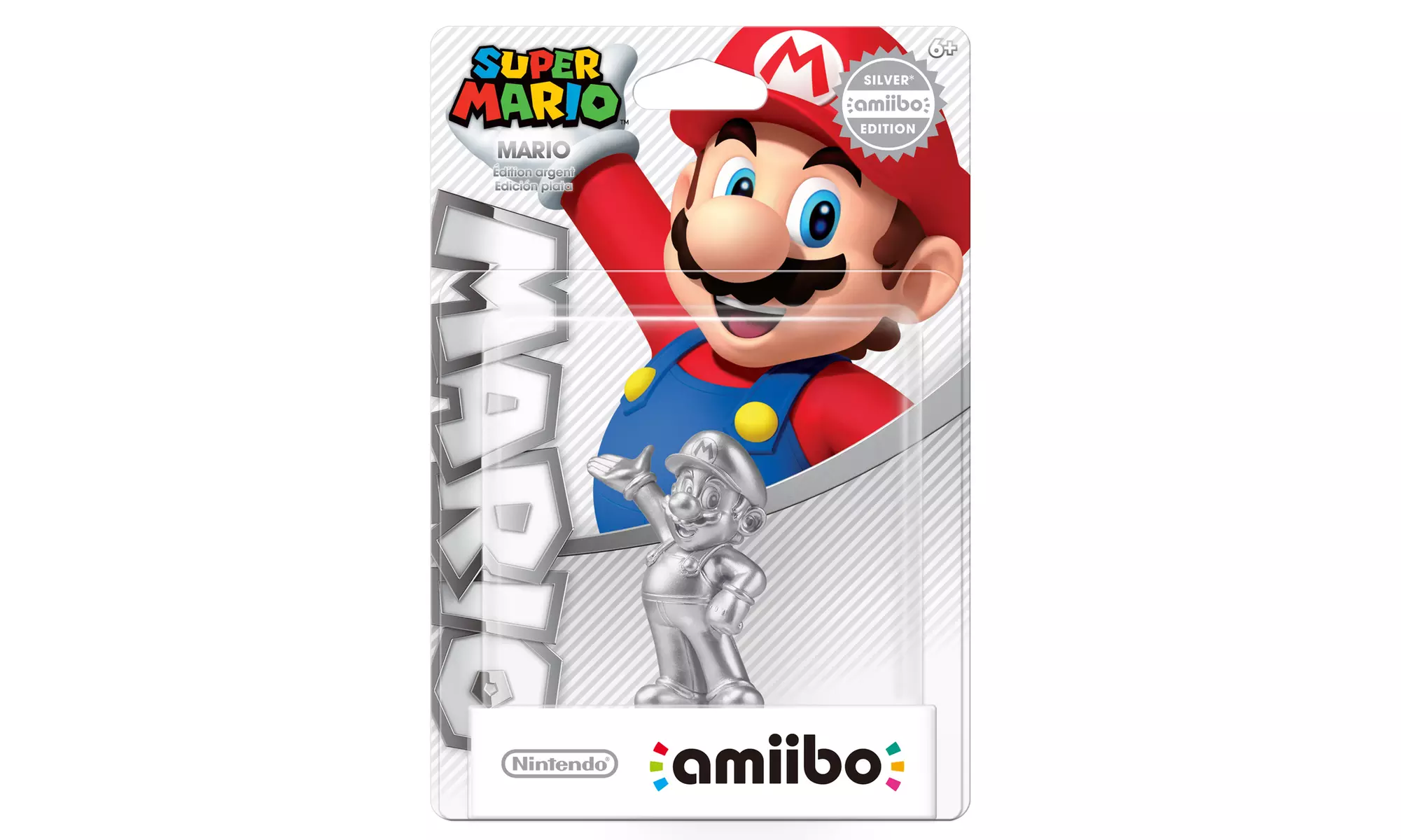 Nintendo Silver Mario amiibo Figure - Second Medium