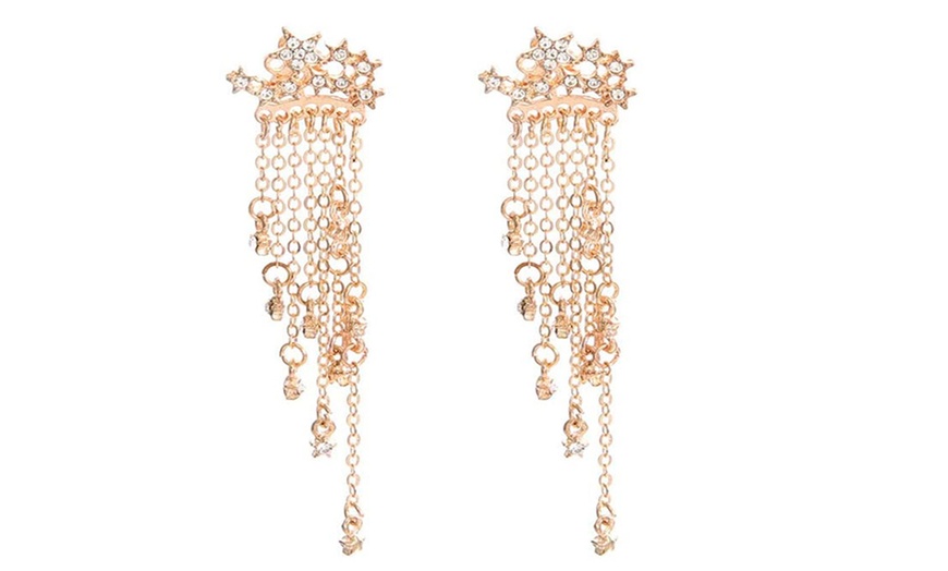 Image 6: Boucles d'oreilles pendantes étoiles