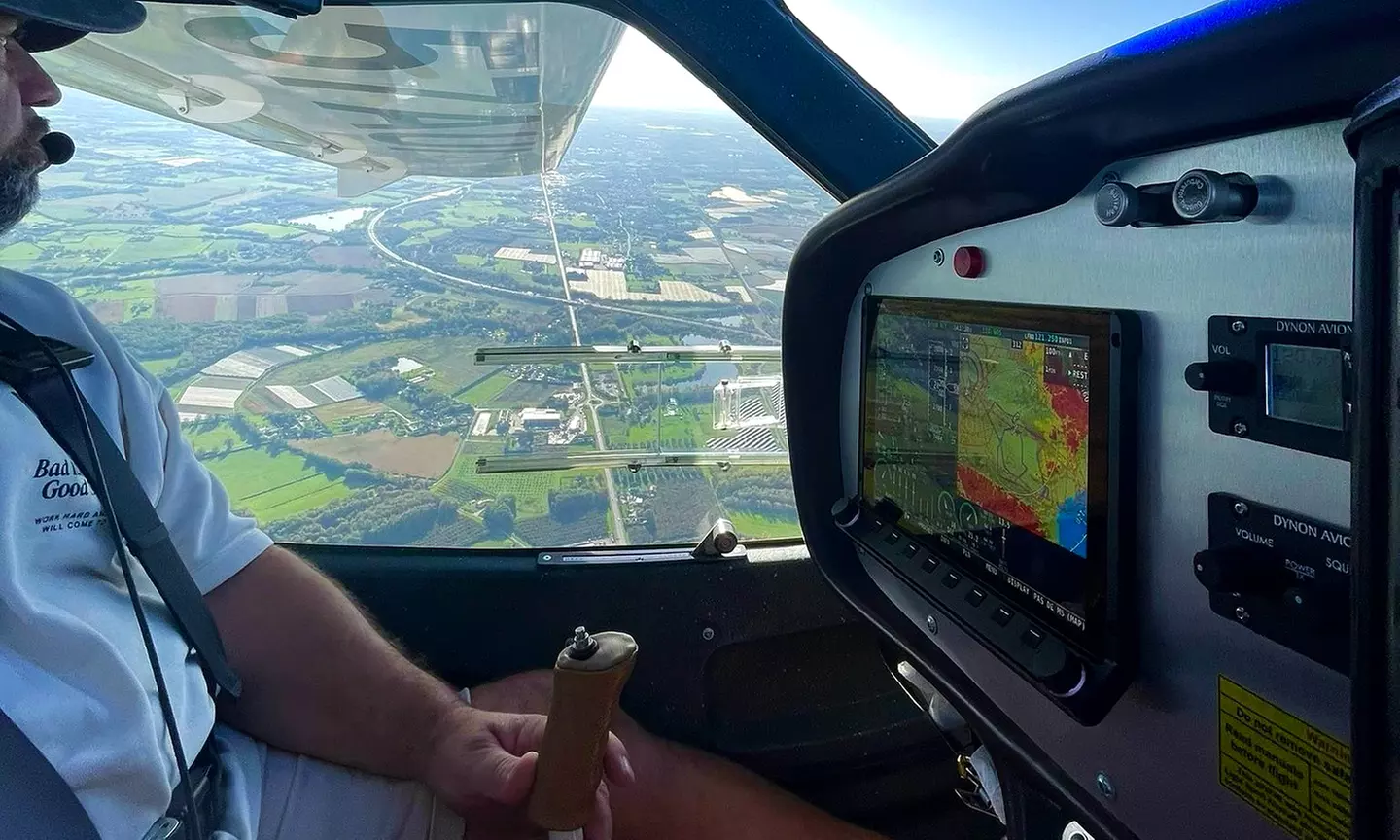 Baptême de l'air en ULM au-dessus du Lot
