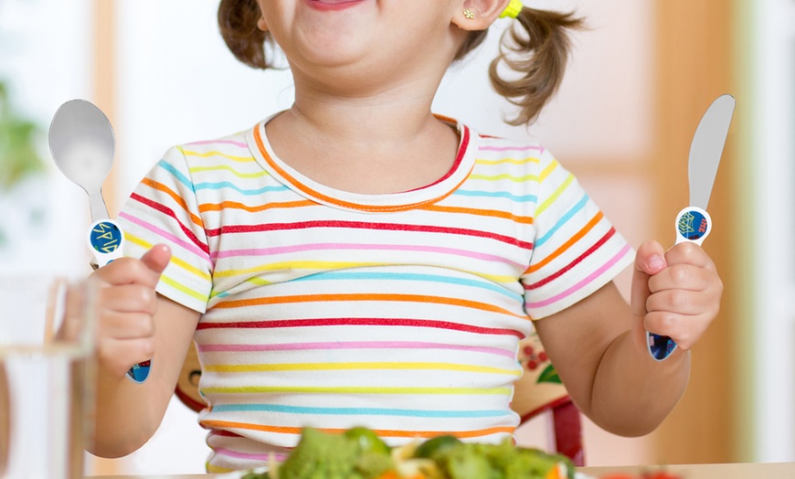 Image 20: Three-Piece Kids' Cutlery Set