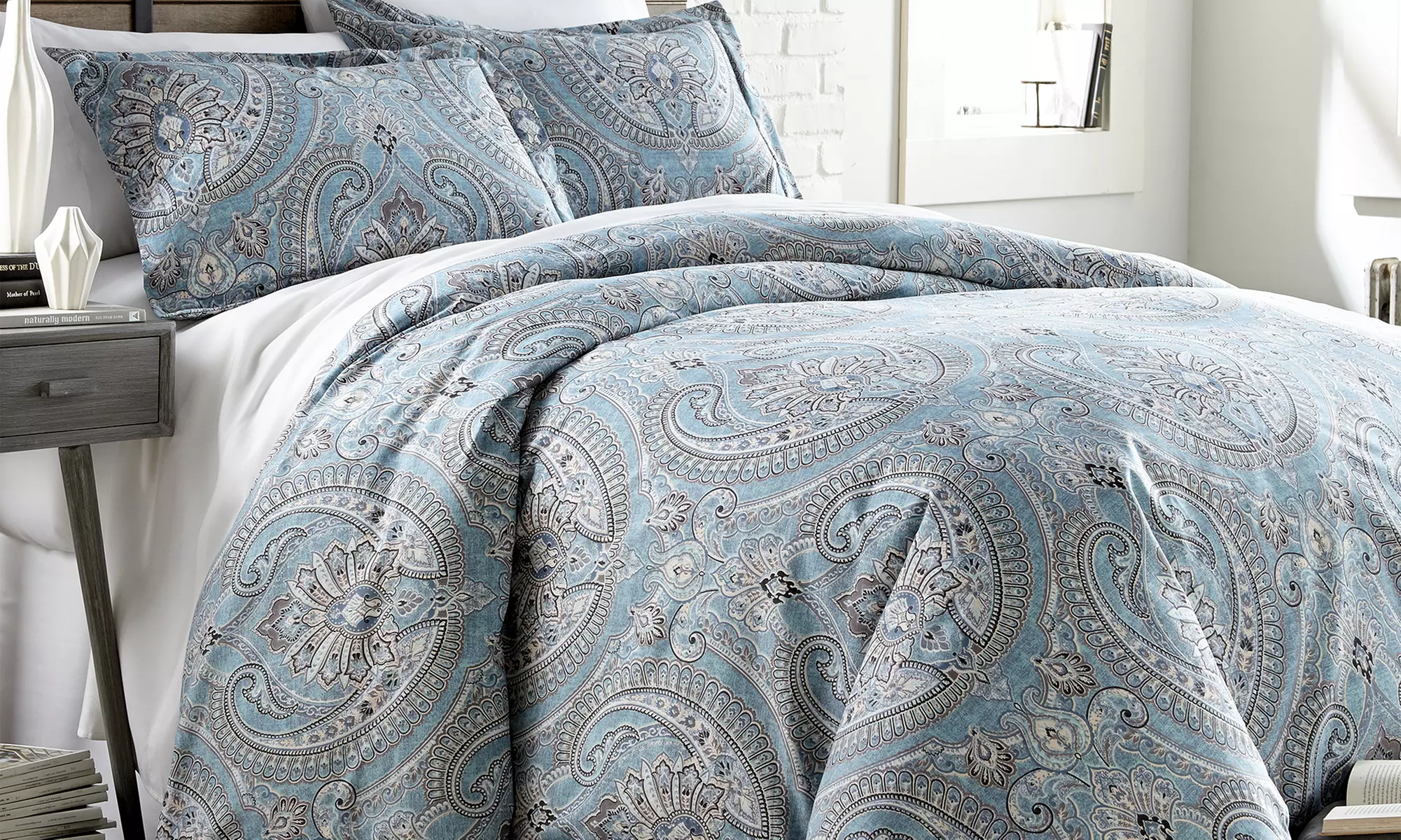 Reversible Microfiber Printed Comforter, Quilt, or Duvet Cover Set (2- or 3-Piece) - Primary Image