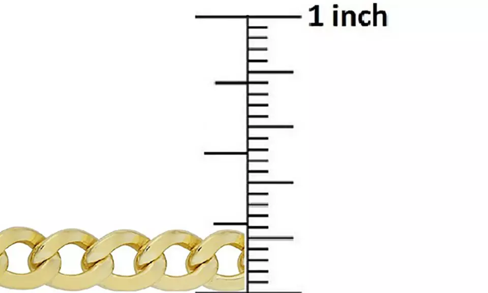 14K Gold 5.2mm Men's Cuban Curb Link Chain by Moricci - Second Medium