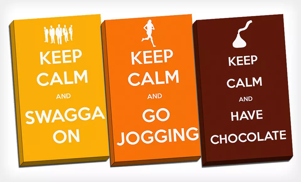 $59 for Keep Calm -- Canvas Print ($209 List Price). 15 Slogans Available. Free Shipping & Returns. - Primary Image