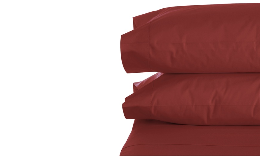 Image 11: 1800 Series Bamboo Feel Pillowcase Queen/Standard or King Set of 2 Pillowcases 