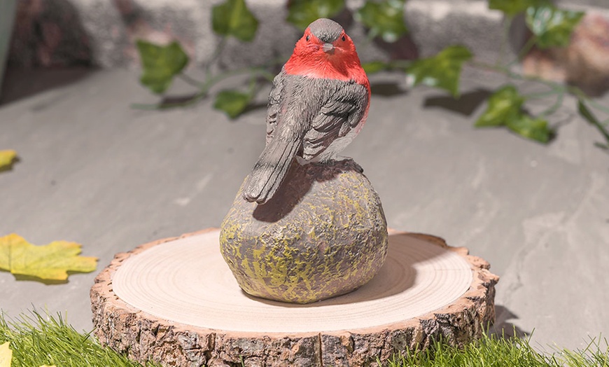 Image 6: One, Two or Four Robin Redbreast Garden Ornaments