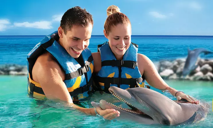 Discover Isla Muj: Royal Swim & Dolphin Encounter Await!