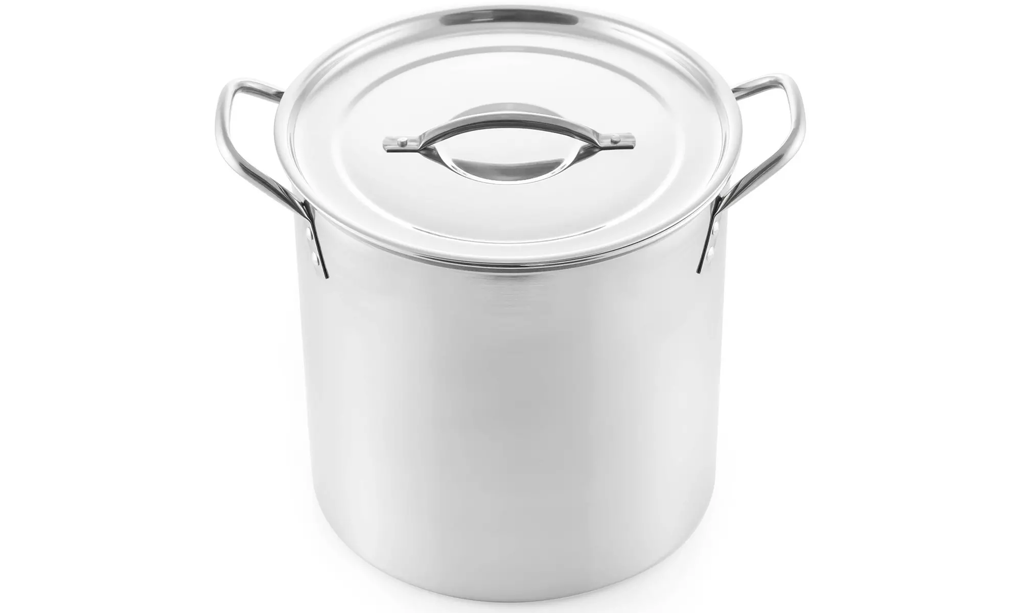 Stainless Steel Stockpot with Lids Set of 4 (8qt, 12qt, 16qt, 20qt) - Second Medium