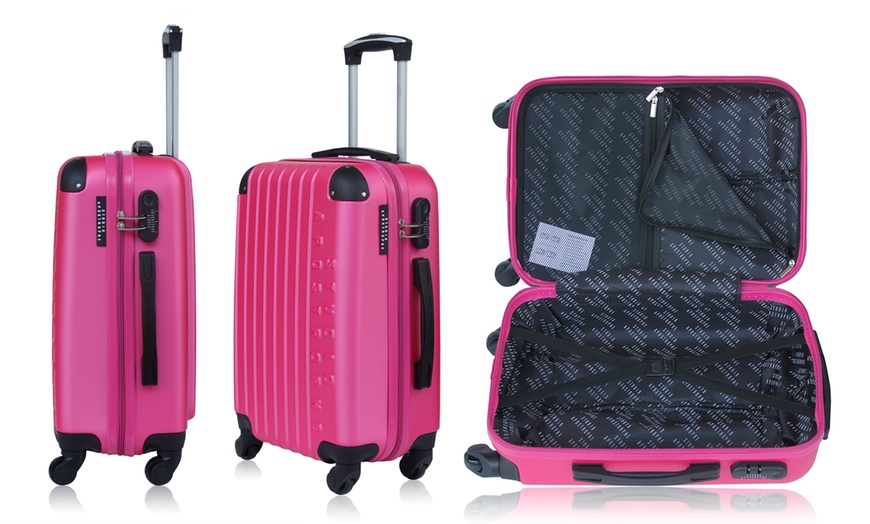 Image 9: Set of Three ABS Suitcases