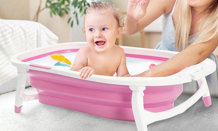 Image 25: Collapsible Baby Bathtub
