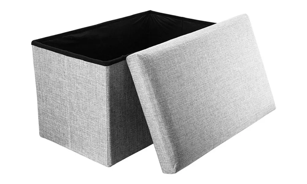 Pouf rettangolare Silvano, disponibile in 2 colori, con spedizione gratuita - Image 6