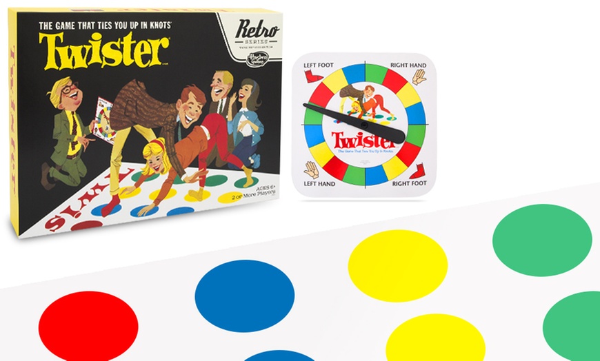 Image 1: Hasbro Retro Twister Game