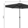Image 24: 3M Rotating Parasol with UV Protection; Adjustable and Stylish Design