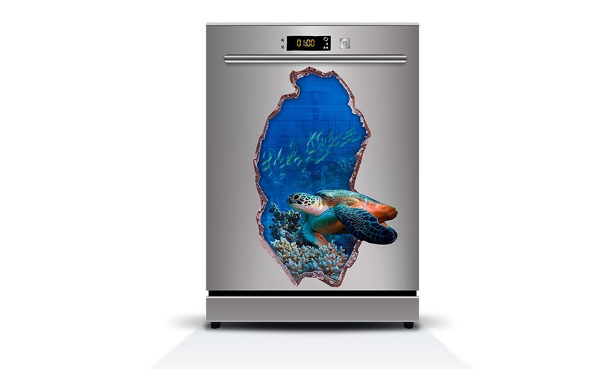 Image 4: 3D Dishwasher Vinyl Stickers