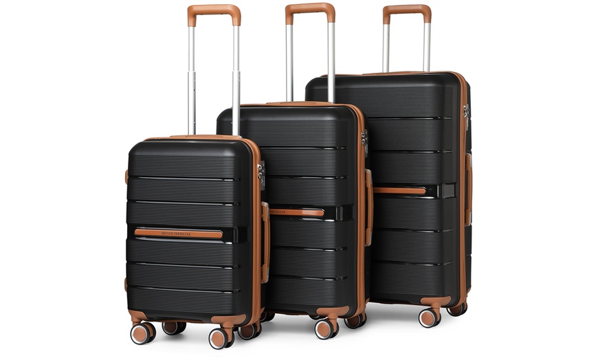 Image 2: One or Three Kono Hard Shell PP Suitcases