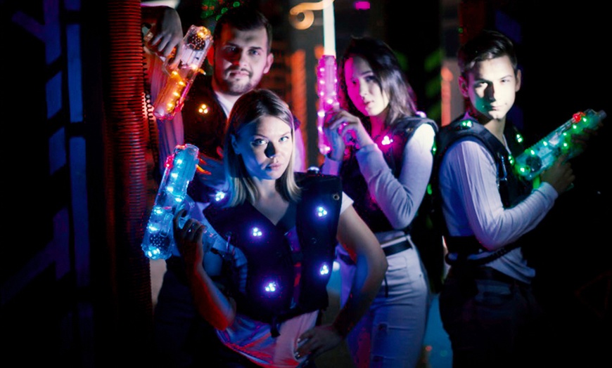 Image 1: Unleash the Fun with Two Games of Laser Tag for 1,2,4,6, or 8 Persons