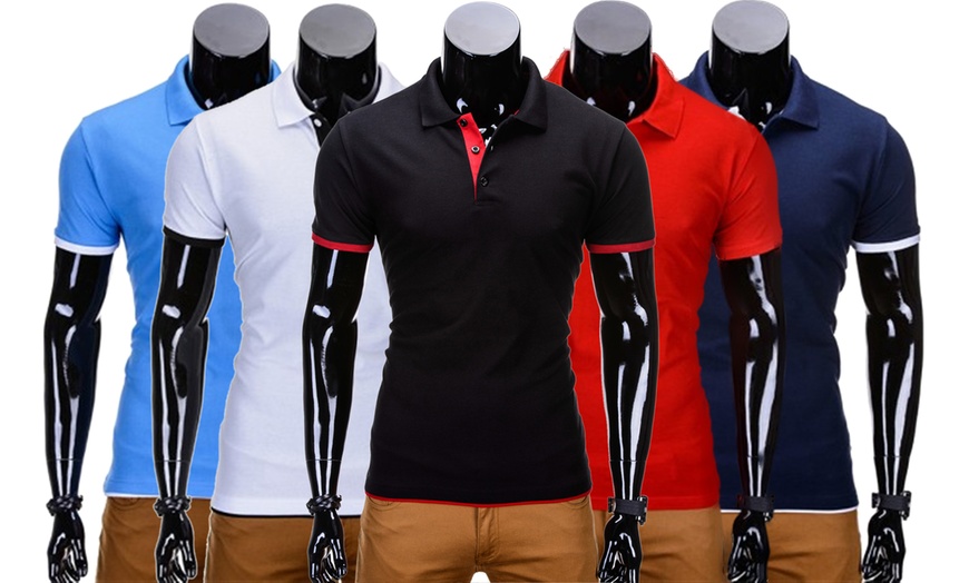 Image 1: Polo classique pour hommes