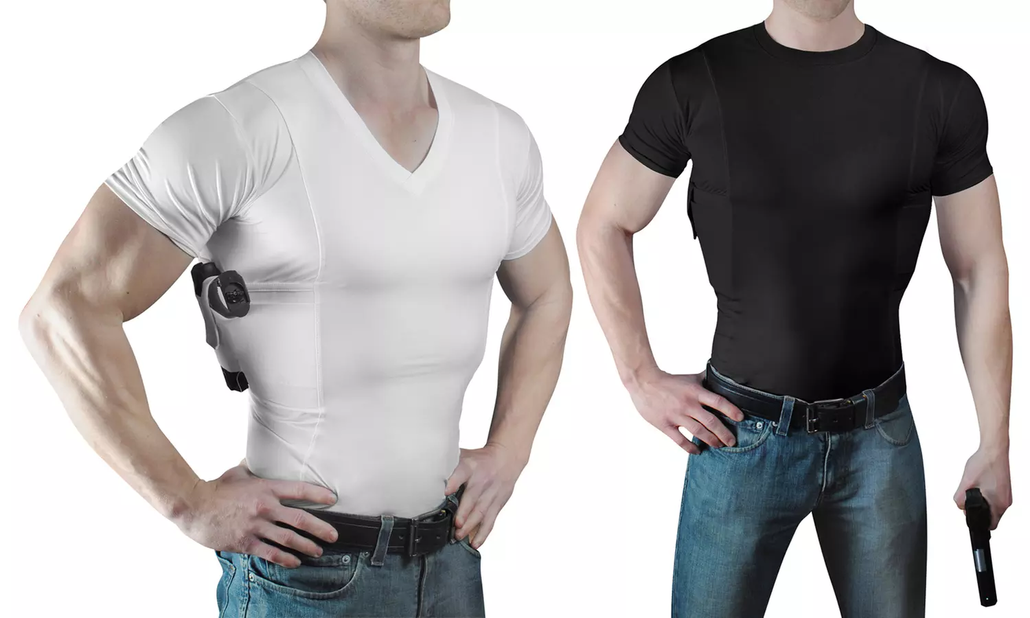 Concealment Clothes Men's Concealed Carry Holster Undershirts - Primary Image