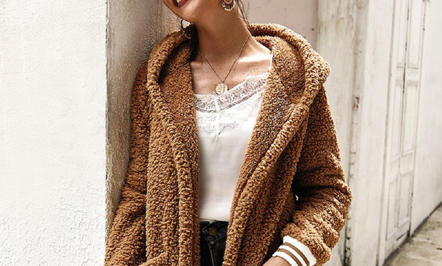 Image 5: Teddy Fleece Cardigan