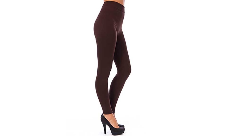 Image 4: Fleece Lined Leggings Two-Pack