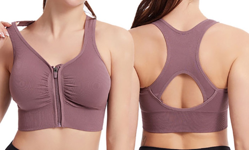 Image 10: Women's Front Closure Sports Bra