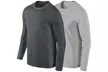 Pack de 2 T-Shirts manches longues pour Homme - Second Medium