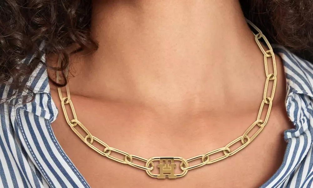 Tommy Hilfiger Edelstahl-Halskette für Damen