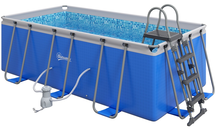 Image 2: Outsunny Ground Swimming Pool