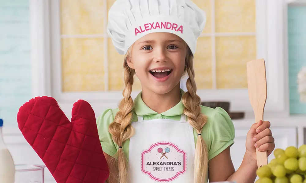 Kids' Personalized Chef Hats and Aprons from Monogram Online (Up to 70% Off). Three Options Available. - Primary Image