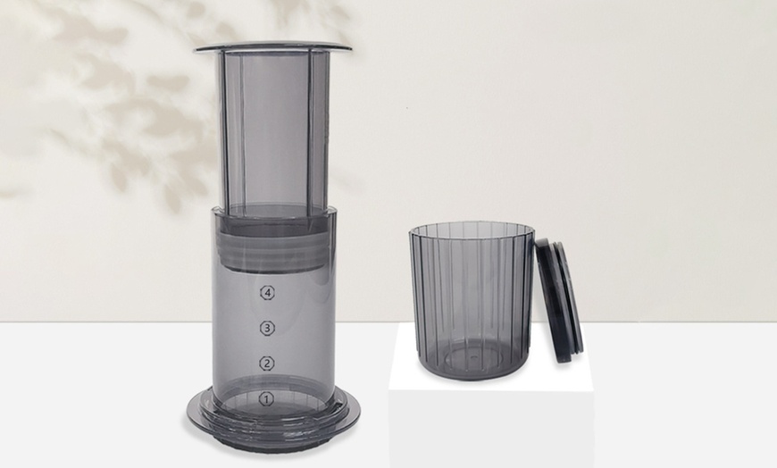 Image 2: Pressure Coffee Maker with Optional Cup