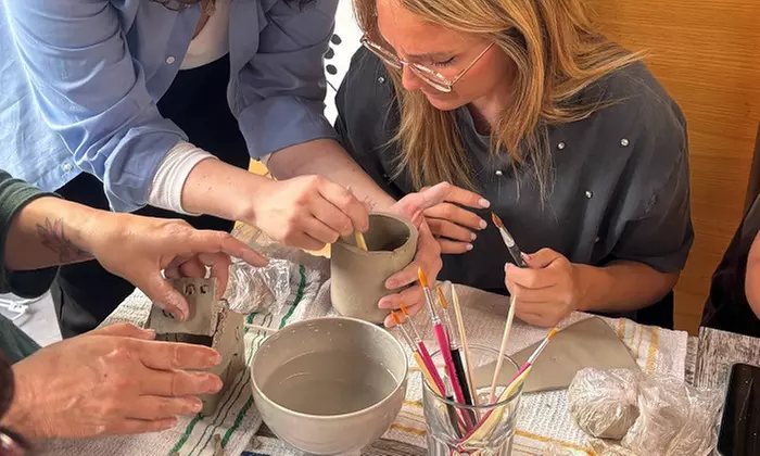 Taller de cerámica para 1 o 2 personas de 3 horas con picoteo
