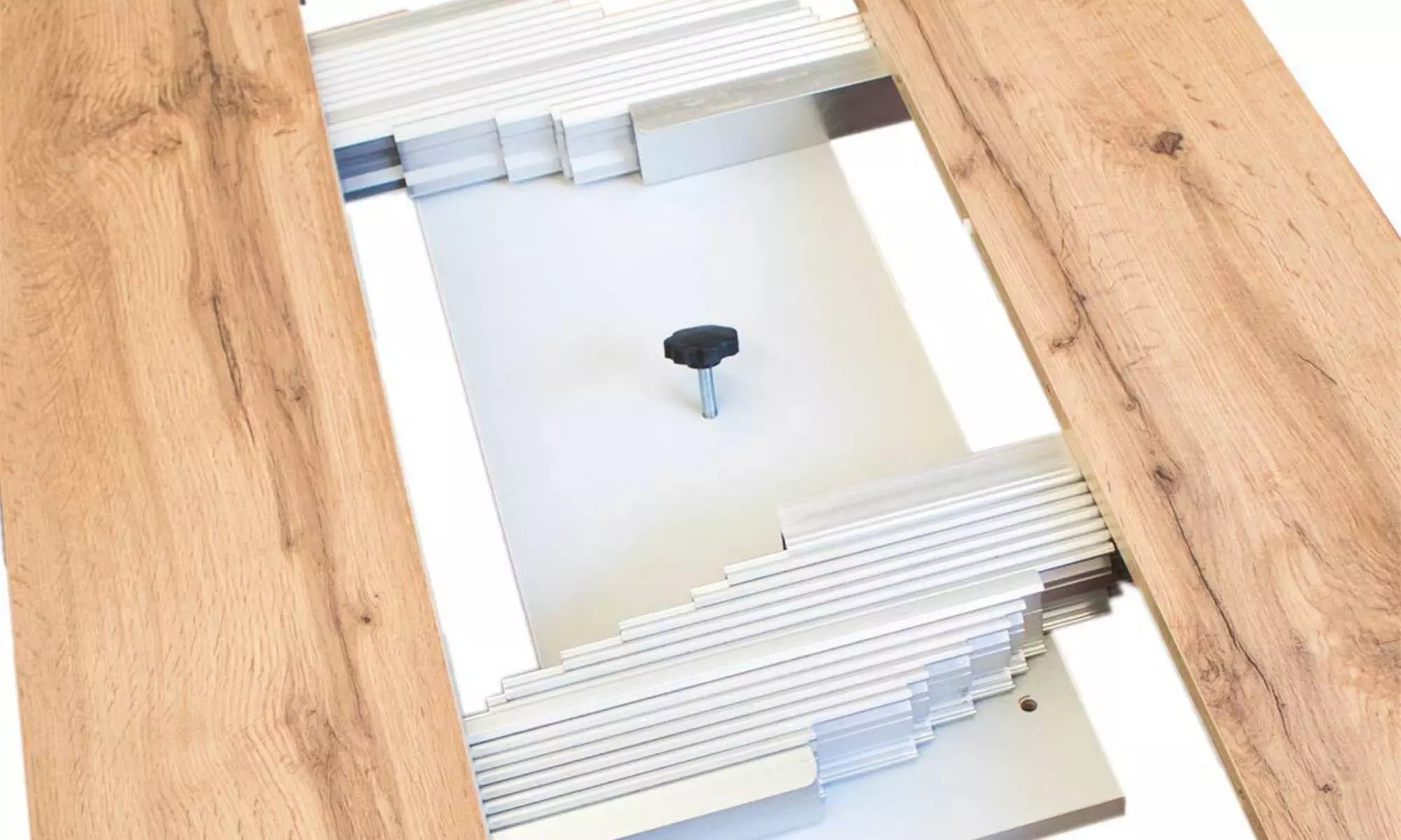 Mesa consola extensible Bora con 3 o 5 extensiones