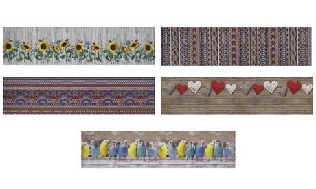 Tappeto passatoia stampa digitale disponibile in 5 fantasie e varie dimensioni