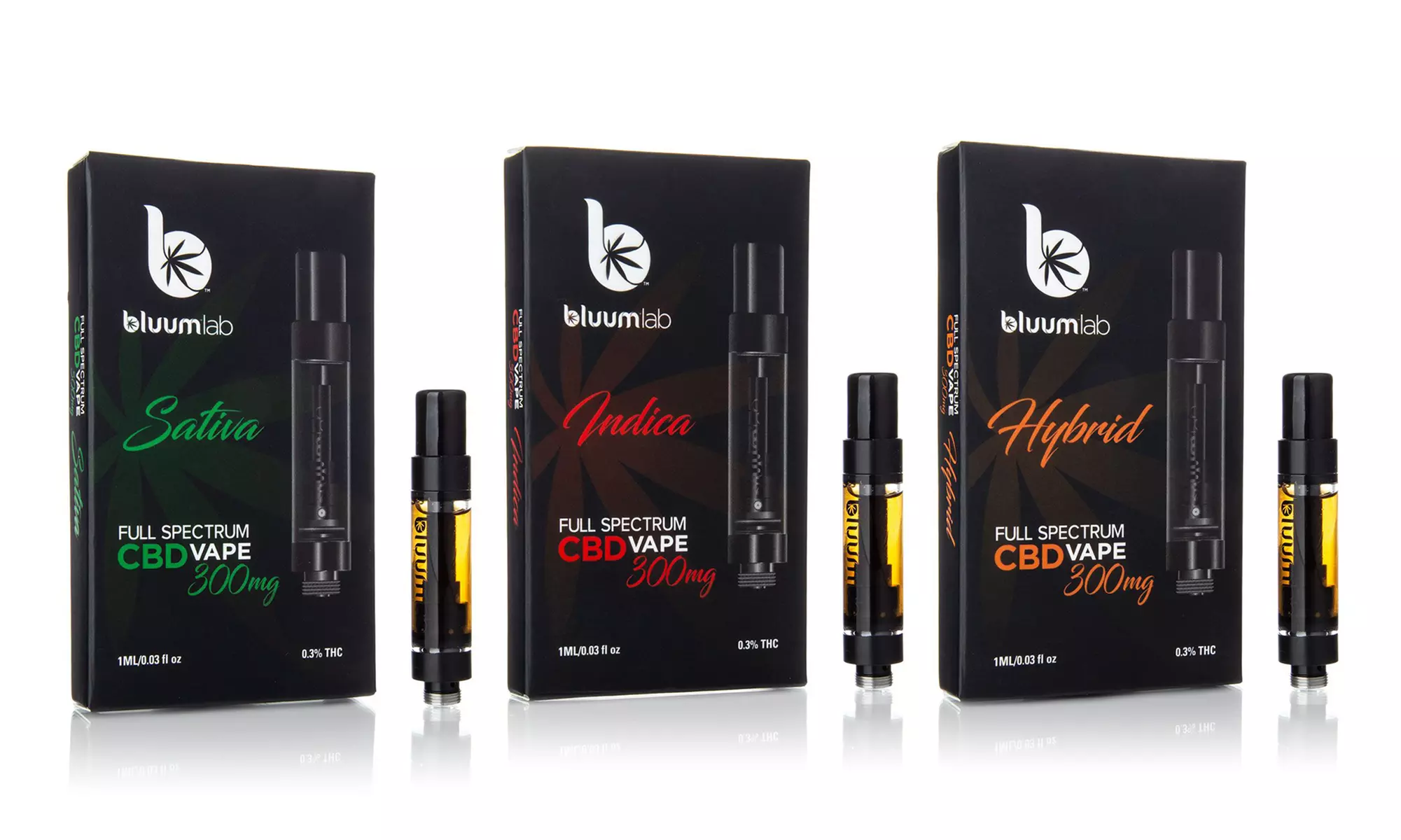 Full Spectrum CBD Pre-Filled Vape Cartridge 300MG from Bluum Lab - Primary Image