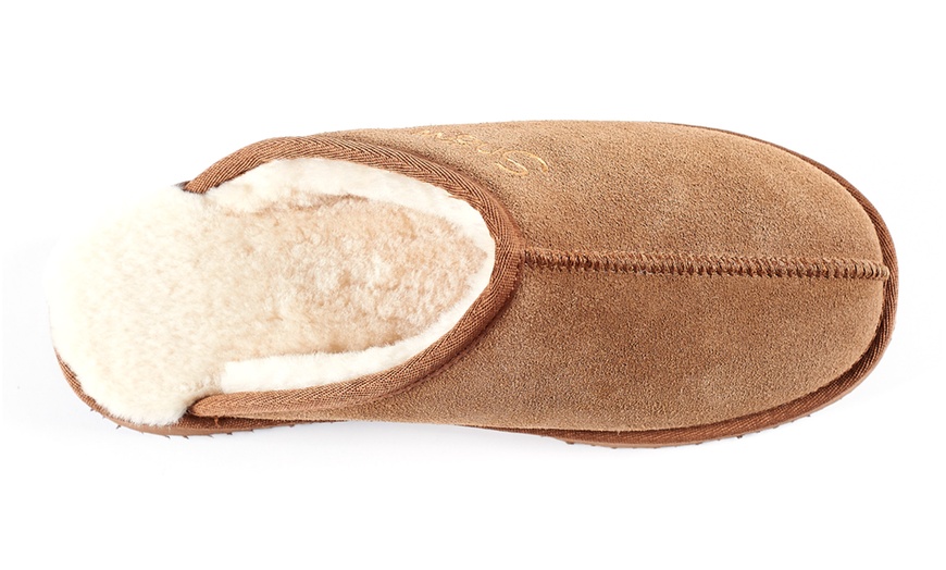 Image 8: Snow Paw Sheepskin Slippers