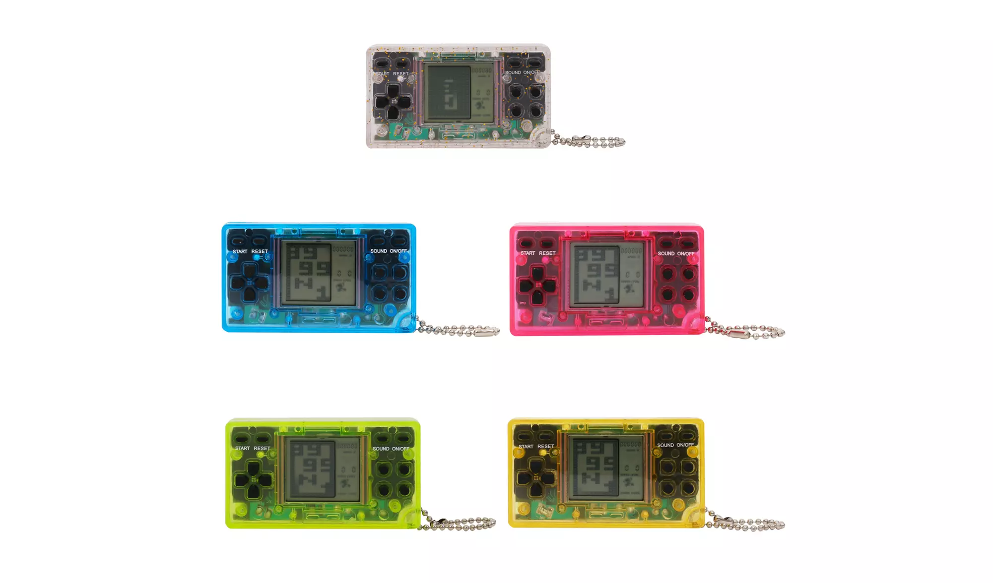 Mini Console Handheld Retro Keychain Game with 26 Games - Primary Image